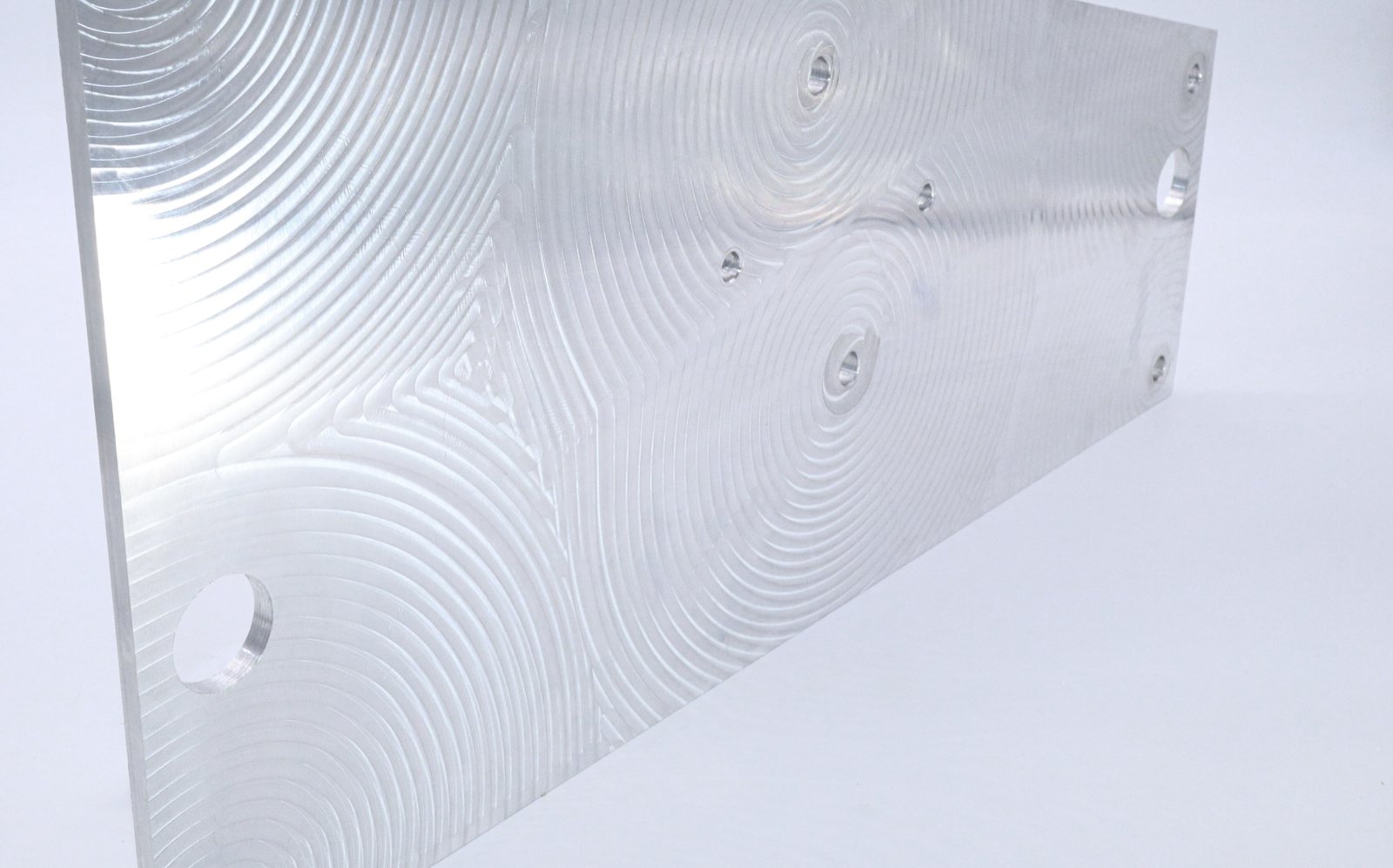 Surfaced aluminum plate, as-machined finish